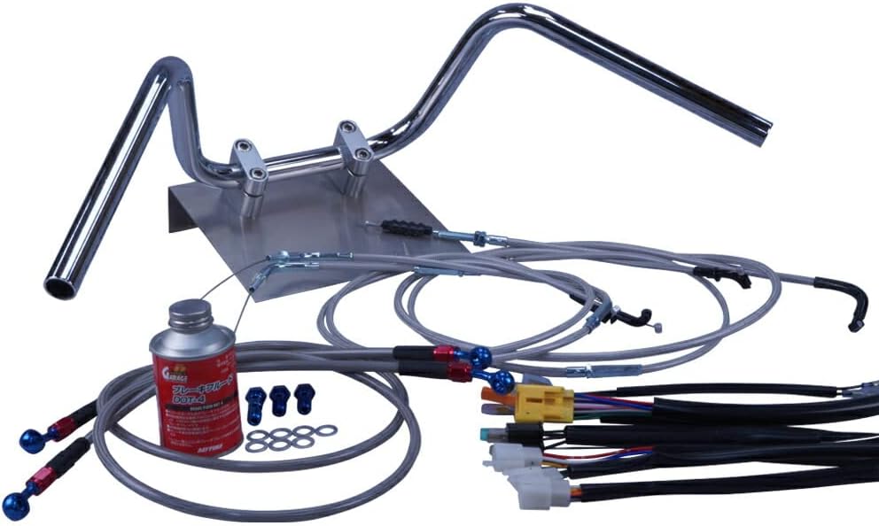 SR400 アップハンドル セット 01-02 セミしぼりアップハンドル